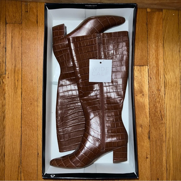 Naturalizer Melanie Brown Croco NIB NWT